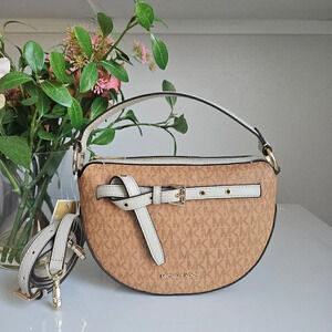 Michael kors half moon crossbody